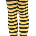 thumbnail image 4 of Tights Chld Striped Bk/Yw 7-10, 4 of 4