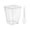 D003- Clear (50 Count + 50 Count + 50 Count), variant on Clear Tapered Square Reusable & Disposable Treat Cups, Plastic Cups for Party, Party Cups Disposable, Plastic Cups for Wedding, 150Ml 5Oz Dessert Serving Set Includes 50 Mousse