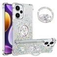 thumbnail image 1 of Funda para Xiaomi POCO F5 5G con Brillo Líquido Flotante, Purpurina, Parachoques y Anillo Giratorio Soporte, 1 of 5