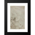 thumbnail image 2 of Salvator Rosa 11x14 Black Modern Framed Museum Art Print Titled - Figure Studies (Verso) (C. 1640-1649), 2 of 5