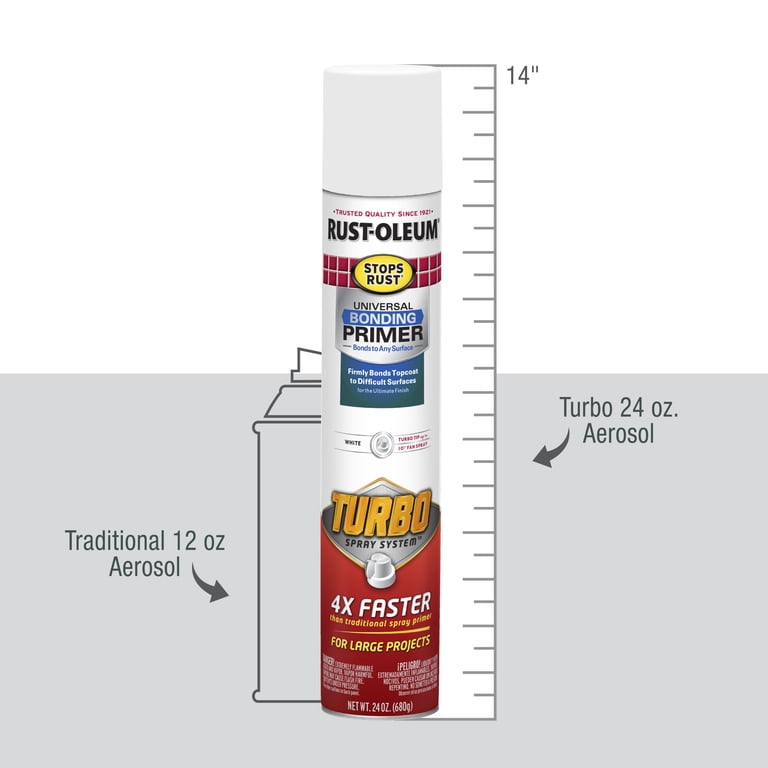 Rust-Oleum Stops Rust Turbo Bonding Primer Spray, White 24 oz photo 6