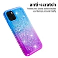 thumbnail image 3 of FIEWESEY For iPhone 11 Pro 5.8" Case iPhone 11 Pro Glitter Case Sparkle Glitter Flowing Liquid Quicksand with Shiny Bling Diamond Women Girls Cute Case For Apple iPhone 11 Pro 5.8 inch - Blue+Purple, 3 of 6