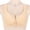 c01Yellow, variant on Women's Front Closure No Underwire Adjustable Breathable Comfort Wireless Snap Closing Bra Yellow S