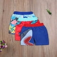 thumbnail image 4 of Styles I Love Little Boys Graphic Print Swim Shorts Bathing Suit Beach Pool Boy Swim Trunks (Dark Blue - Shark, 90/1-2 Years), 4 of 6