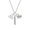 thumbnail image 2 of Delight Jewelry Silvertone Large Trinity Knot Always My Mother Bar Zoe Necklace, 2 of 4