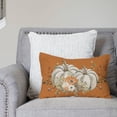 thumbnail image 5 of Fall White Pumpkin Orange Throw Pillow Cover 12x20 Inch Floral Autumn Outdoor Country Farmhouse Cottage Thanksgiving Decorations Lumbar Decorative Throw Pillows Cases for Living Room Decor, 5 of 6