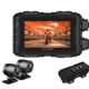 thumbnail image 3 of Cámara para motocicleta MT2 con doble lente 1080P, pantalla táctil de 3 pulgadas, WiFi y GPS integrado, resistente al agua IP65, ángulo de visión de 140°, sensor de impacto y grabación en bucle., 3 of 7