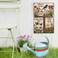 thumbnail image 5 of Flower Bird Tin Sign Plant a Garden Metal Tin Signs Water Your Soul Listen to the Birds Metal Plaque Inspirational Qutoes Wall Art Poster for Bedroom Living Room Wall Decoration, 5 of 7