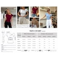 thumbnail image 5 of PRETTYGARDEN Women's Summer Asymmetrical Y2K Tops Trendy Ribbed Short Sleeve Fitted Tee Shirts Spring Fashion Clothing, 5 of 7