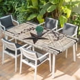 thumbnail image 2 of Texas Star Vintage Table Cloths for 3 Foot Rectangle Tables, Brown Retro Berry Beige Wooden Branches Patio Waterproof Elastic Fitted Tablecloths, Washable Rectangular Table Cover for Camping, 2 of 8