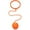 Orange, variant on Ankle Skip Ball, Ankle Jump Rope Skip Ball for Kids Jump Swing Skip Ball Skip it Ball Ankle Ring with Ball Foldable Sports Jumping Ball for Girls Boys, Kids Gift