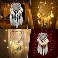 thumbnail image 4 of attrape De Rves Led, Faite Main Capteur De Rves En Plumes Lumineux Dream Catcher Pour Chambre Maison Dcoration Tenture Murale Mobile Decoratif Fil, 4 of 5