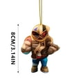 thumbnail image 3 of asddcavvf Interesting Super Wrist Style Rugby Player Acrylic Statue Keychain 2D Design A Sports Souvenir That Fans Can Collect Easter Picture Decorations Beads for Doorways, 3 of 6
