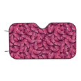 thumbnail image 6 of Honeii Pink Butterfly Print Car Sunshade for Windshield,Car Cover Sunshade Protector,Foldable Front Window Sun Visor,Fits Cars, SUVs, Trucks, 6 of 6