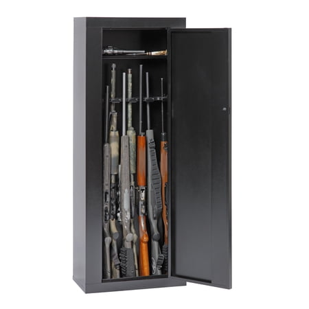 HomeStock Coastal Craftsman 10 Gun Metal Security Cabinet