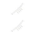 thumbnail image 1 of maskred Anti-lost Car Shell Rope With High Hardness And Strength Metal Clip R Pin Rod Convenient To silver 1:10 2Set, 1 of 6
