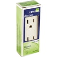 thumbnail image 4 of Enchufe Dúplex Decora Leviton S06-05325-0TS, color almendra claro, 15 A, 125 V, 4 of 5
