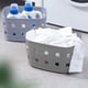 thumbnail image 5 of Cesta de plástico para guardar artículos diversos del hogar, armario de escritorio, cesta rectangular pequeña, cesta transparente para el baño., 5 of 6