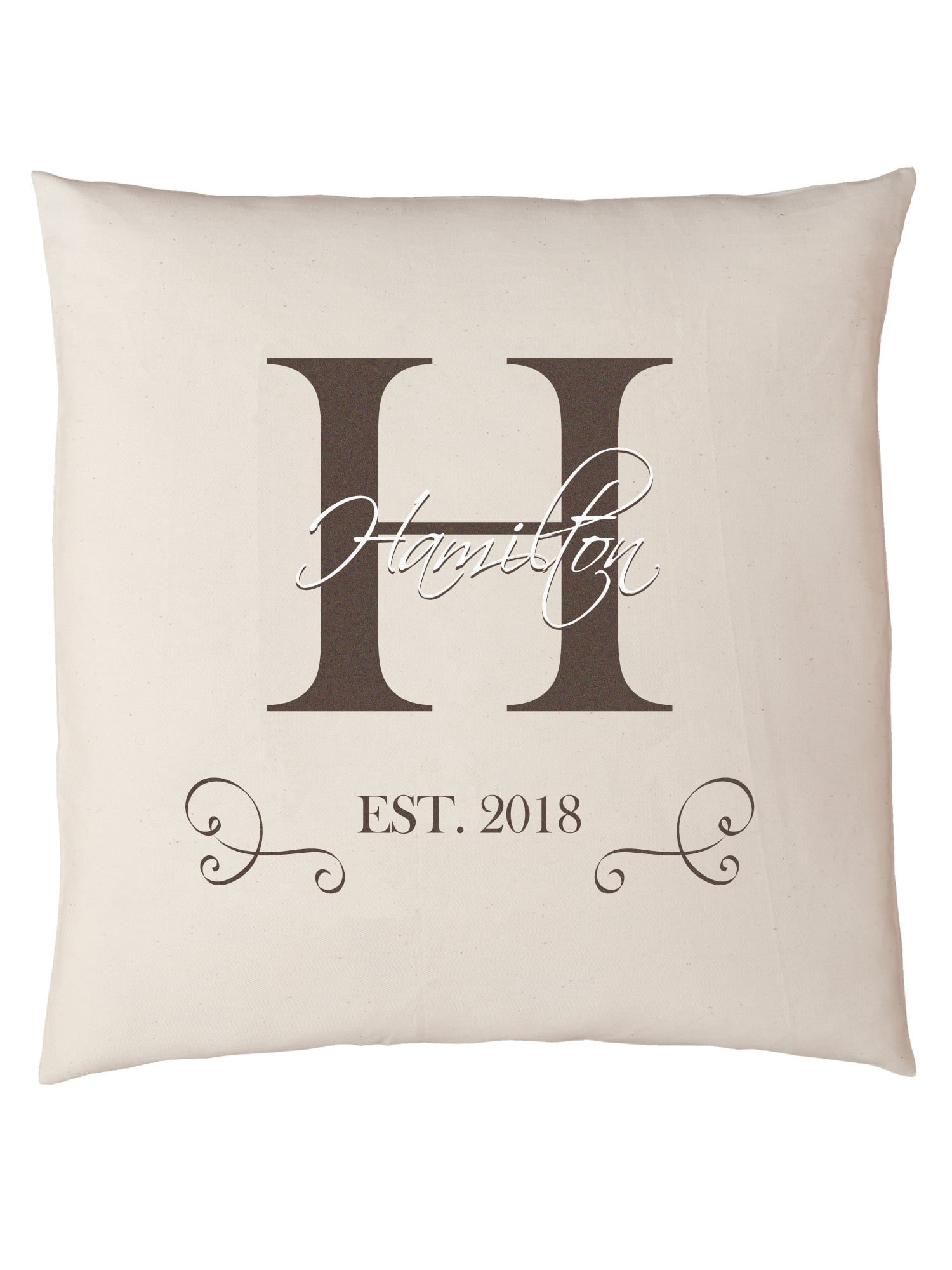 replacement patio cushions walmart on Personalized Family Initial And Name Throw Pillow Teal Walmart Com Walmart Com