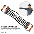thumbnail image 2 of CIMAXIC Adjustable 5 Latex Chest Expander Pull Stretcher Elastic Bands Muscle Training,25.59"X5.91"X1.57", 2 of 5