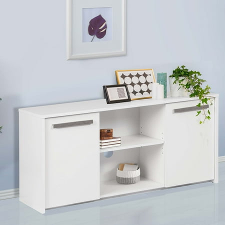 UPC: 0810055100811 | Saint Birch Alaska White Wood Grain 2-Door Credenza File Cabinet