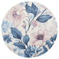 thumbnail image 3 of Ryvnso Blooming Flowers Round Plate Mats Dining Table Placemat Set of 4 for Holiday Decoration, 3 of 7