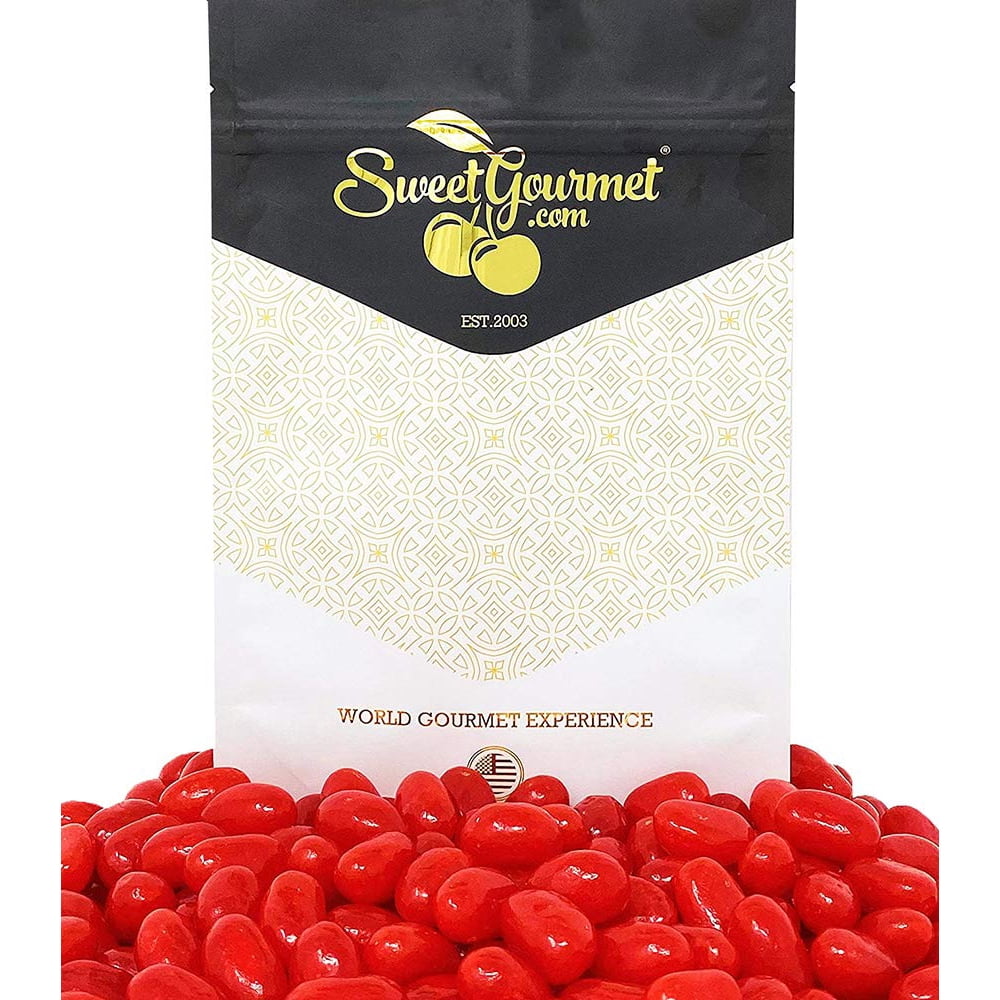 SweetGourmet Jumbo Cinnamon Jelly Beans Bulk Unwrapped 1 Pound