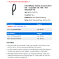 thumbnail image 2 of Fan and Power Steering Accessory Drive Belt - Compatible with 1968 - 1971 Oldsmobile 442 1969 1970, 2 of 2