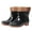 Brown, variant on Womens Mens Ankle Rain Boots Waterproof Fleece Lined Winter Chelsea Garden Rainboot Shoes