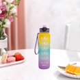 thumbnail image 3 of Botella de agua potable grande con marcador de tiempo Fitness Gimnasio Jarra de agua al aire libre Amarillo Zulema Botella para beber, 3 of 8