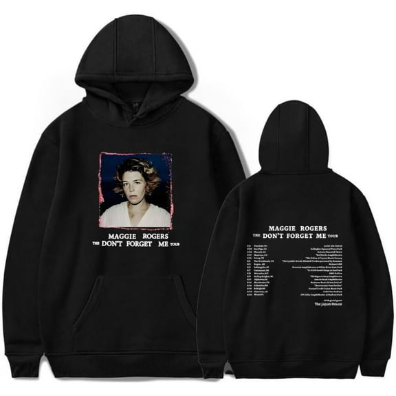 Maggie Rogers The Don't Forget Me Tour  Merch Hoodie Pockets Drawstring Unisex Hooded Sweatshirt Fashion Clothing