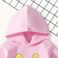 thumbnail image 5 of Ulanda Toddler Unisex Baby Hooded Sweatshirt Boys Girls Winter Hoodies Autumn Solid Pullover Pockets Jumper Outfits (Pink, 5-6 Years), 5 of 7