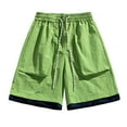 thumbnail image 2 of Antinious Men Solid Drawstring Elastic Waist Outdoor Style Beach Shorts, 2 of 4
