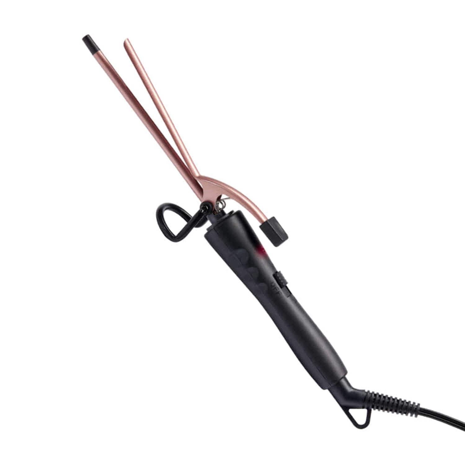 RED 1/4 Inch Thin Curling Iron, Pencil Curling Iron, Extra Small Ceramic Coating Barrel, Skinny Curling Iron Wand for Long & Short Hair