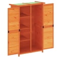 thumbnail image 4 of vidaXL Garden Tool Shed Brown 32.7"x22.4"x55.1" Solid Wood Pine, 4 of 9