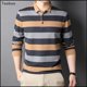 thumbnail image 2 of Taoboo, nuevas camisetas polo clásicas a rayas para hombre, estilo empresarial, camiseta informal para primavera y otoño, ropa para hombre de corte entallado de primera calidad, 2 of 4