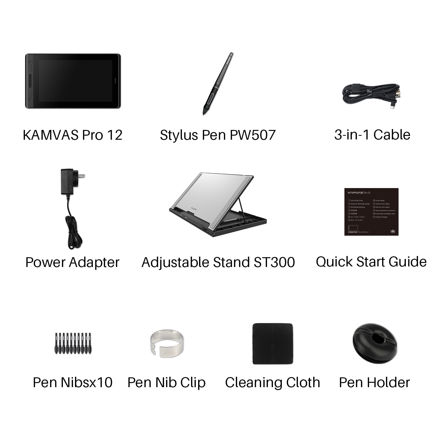 Huion Kamvas Pro 12 Drawing Tablet with Screen Graphics Drawing