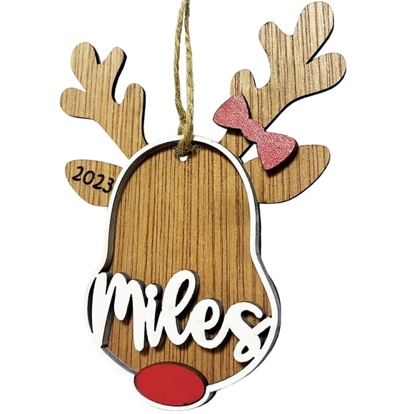 2025 Custom Christmas Ornaments Personalized Name Tag Wooden Ornaments,Custom Christmas Deer Ornament Deorations for Tree,Customized Xmas Ornament,Personalized Xmas Gifts