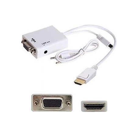 UPC: 0821455074916 | Addon Hdmi Male To Vga Female Black Adapter Cable With 3.5Mm Audio And Micro Usb Ports