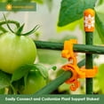 Plant Support Clips Tomato Cage Connectors for Trellis, Garden Stakes