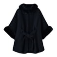 thumbnail image 2 of Drovellove Women's Cape Shawl Coat with Collar | Loose Fit Cloak Jacket for Cold Weather, Versatile Solid Color Outerwear for Shopping, Dating, Parties, and Casual Leisure Wear, 2 of 8
