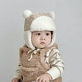 thumbnail image 6 of HAiming Kids Winter Trapper Hat with Ear Flaps Winter Trooper Cap Fleece Lined Windproof Cap with Cute Pompom, 6 of 6