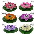 thumbnail image 5 of Solar Lamp Lotus Light EVA Pool Landscape Flower Floating Outdoor Decoration Night Pond LED Wishing Garden Decor, 5 of 5