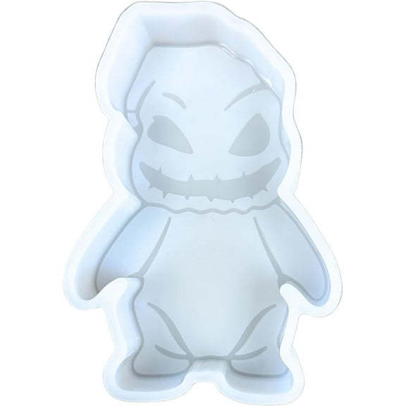 Oogie Boogie Car Freshie Silicone Mold 4.5 x 3 x 0.8 Nightmare Halloween Christmas Oven Safe 450 F Scented Aroma Beads Fall