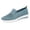 Navy, variant on DSJLMQ Women's Breathable Knit Shoes Mesh Soft Sole Walking Tennis Lightweight S𝗅ip On Shoes Fashion Non-S𝗅ip F𝗅a𝗍s L𝗈afers Work Off𝗂ce Casual Walking Shoes