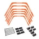 thumbnail image 4 of Anillos de Agilidad Hexagonales Strade Fareast Limited Juego de Pies de Agilidad Escalera de Entrenamiento Naranja, 4 of 8