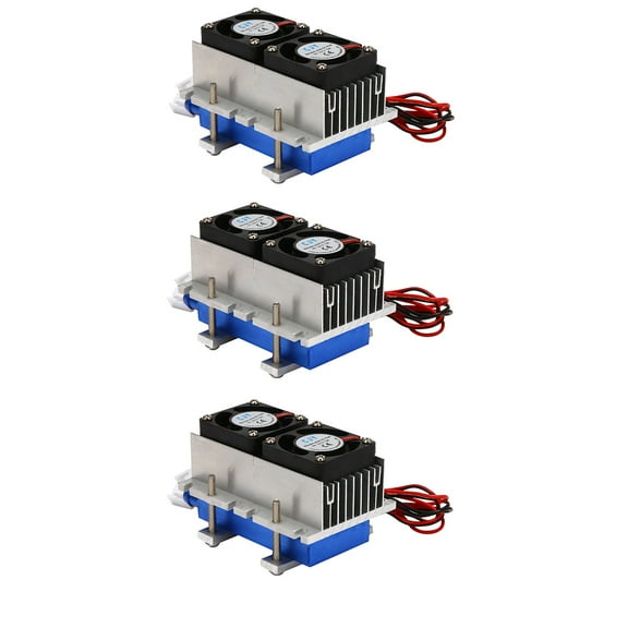 3X 144W Thermoelectric Peltier Refrigeration Cooler 12V Semiconductor Conditioner Cooling System DIY Kit