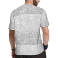 thumbnail image 2 of Wukai Silver Glitter Print Men's Short-Sleeved Mesh T-Shirt,Quick-Dry Short Sleeve Workout T-Shirt-Small, 2 of 8