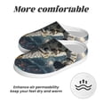 thumbnail image 6 of Balery Astronaut Soccer Field Pattern Women's Fuzzy Memory Foam Slippers Fluffy Winter House Shoes Indoor and Outdoor-39/40, 6 of 7