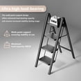 thumbnail image 4 of Step Ladder 4 Step Folding, Sturdy 330 Lbs Small Step Stool for Adults, Closet Step Stool Ladder with Anti-Slip Wide Pedals, Portable Folding Ladder for Home Kitchen Office, 4 of 12
